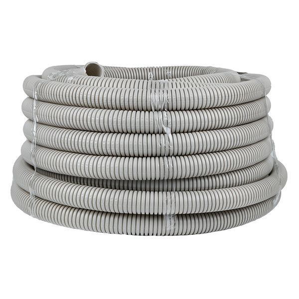 труба гофрированная пвх d32мм с протяжкой сер. (уп.30м) plast proxima ekf tg-z-32-30 от BTSprom.by