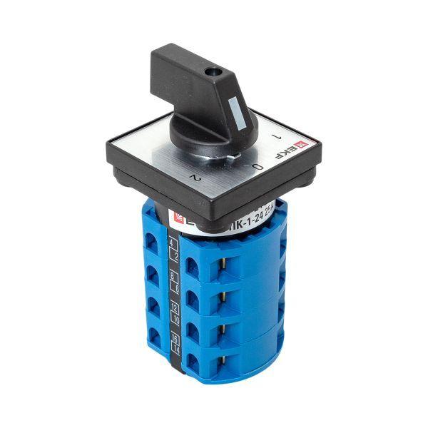  Переключатель кулачковый ПК-1-24 4П 25А "1-0-2" EKF pk-1-24-25 фото в каталоге от BTSprom.by