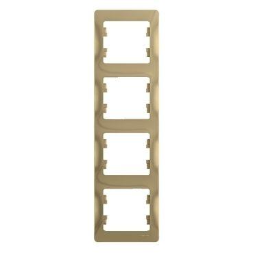 рамка 4-м glossa вертикал. титан se gsl000408 от BTSprom.by