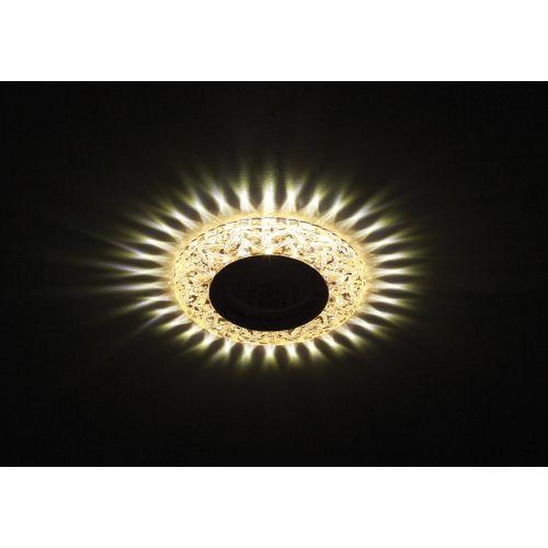  Светильник точечный DK LD4 CHP/WH MR16 декор со светодиод. подсветкой шампань ЭРА Б0028122 фото в каталоге от BTSprom.by