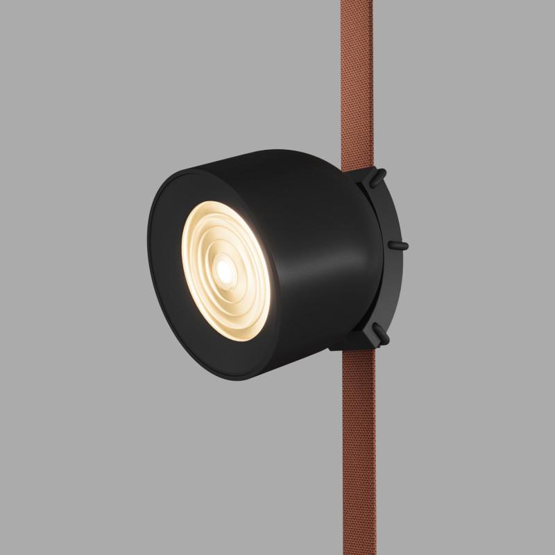 светильник поворотный для трека-ремня belty spot со светодиодом d100хh107мм 48в dc 12вт ra90 38град. 3000к ip20 черн. алюм. denkirs dk5541-bk от BTSprom.by