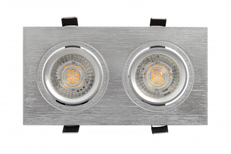  Светильник 10Вт GU5.3 IP20 LED встраив. пластик сер. DENKIRS 538894 фото в каталоге от BTSprom.by