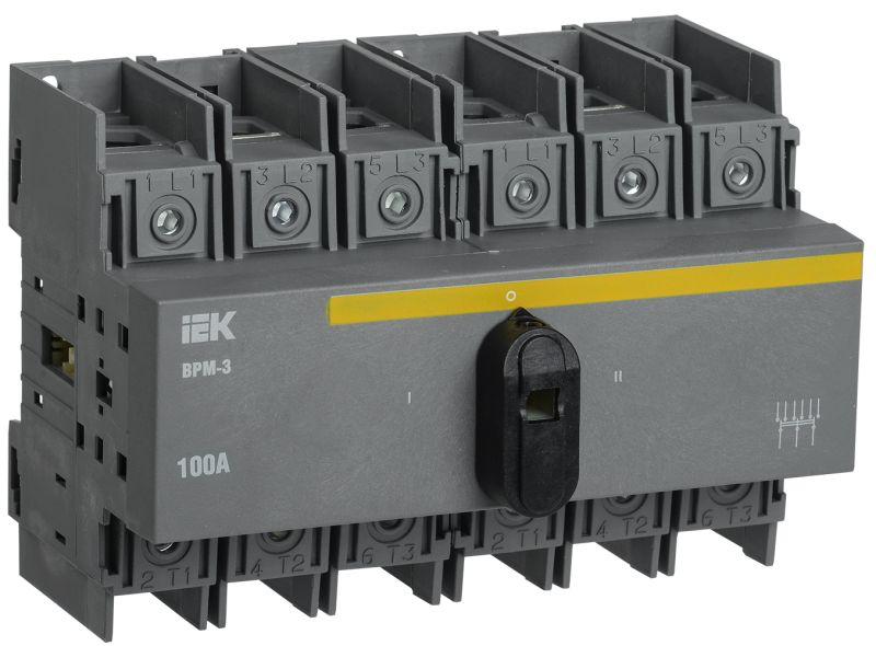 выключатель-разъединитель модульный 3п 100а врм-3 karat iek mvr30-3-100 от BTSprom.by