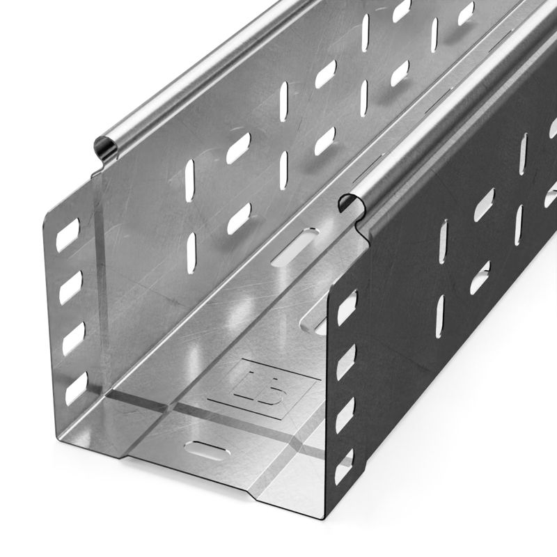 Лоток перфорированный 100х100 L3000 сталь 0.8мм INOX (AISI 304) Стандарт Промрукав PR16.2329 от BTSprom.by