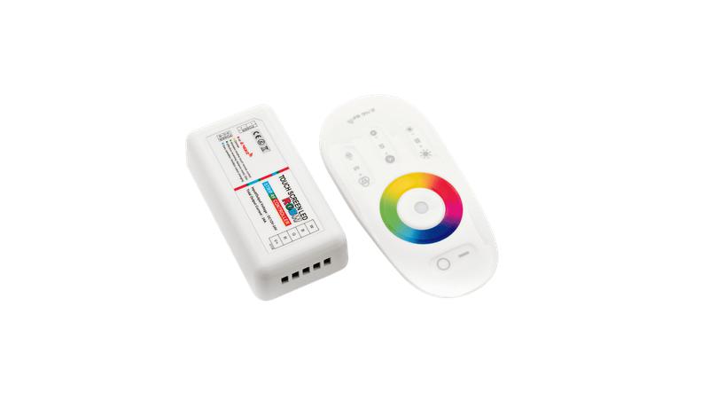 контроллер сенсорный rf-rgbw-s-24a rgb+w2.4g 4chх6а 12/24в бел. swg standard 00-00000296 от BTSprom.by