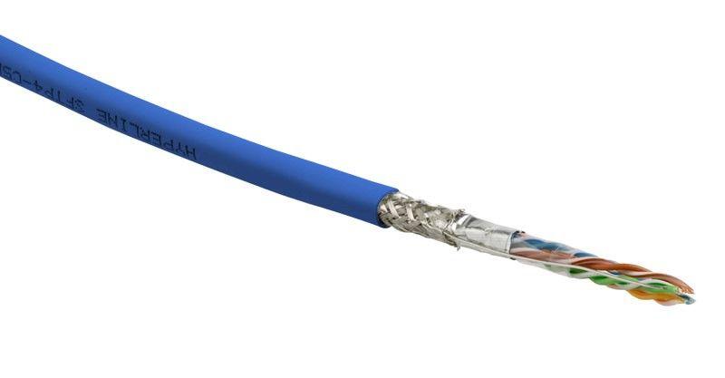 кабель витая пара sf/utp кат.5e 4 пары 24 awg ож solid экран-фольга + медн. оплетка lszh -20град.c-+75град.c sfutp4-c5e-s24-in-lszh-bl-305 гарантия: 15 лет компонентн./25 лет системн. син. (уп.305м) hyperline 444628 от BTSprom.by