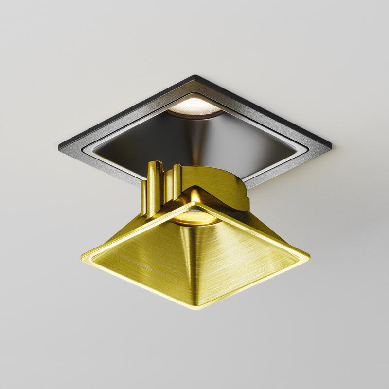  Рамка-отражатель декоративная для светильников Alfa LED латунь Maytoni Ring8-10W-SQ-BS фото в каталоге от BTSprom.by