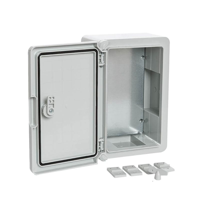 корпус пластиковый с монтажной панелью щмп ip65 сер. дверь 300х200х130 промрукав pr08.26480 от BTSprom.by