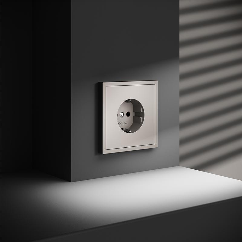  Розетка 1-м СП S70 16А с заземл. механизм кашемир Voltum VLS040103 фото в каталоге от BTSprom.by