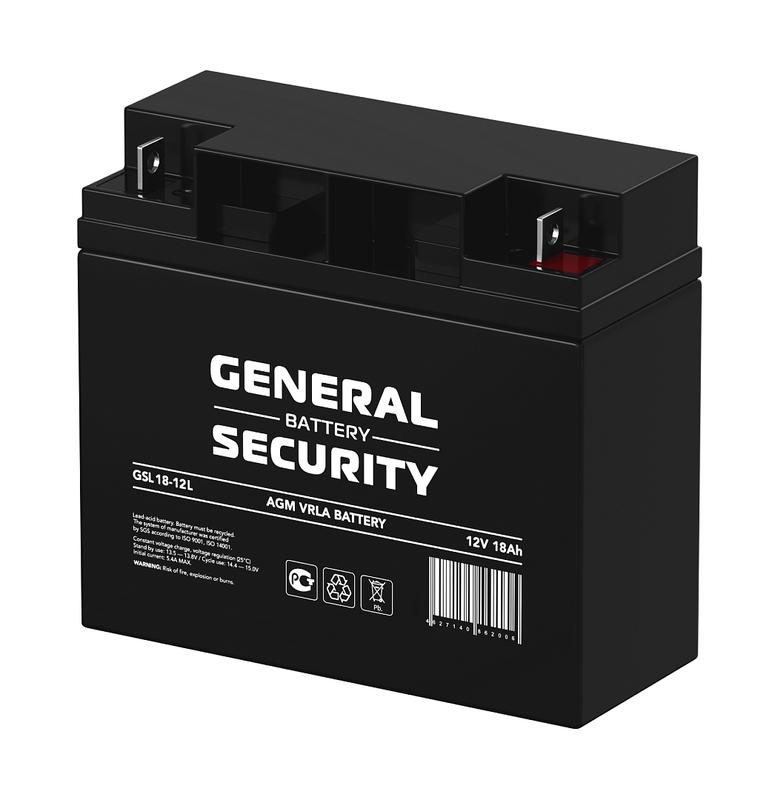 аккумулятор 12в 18а.ч general security gsl18-12l от BTSprom.by