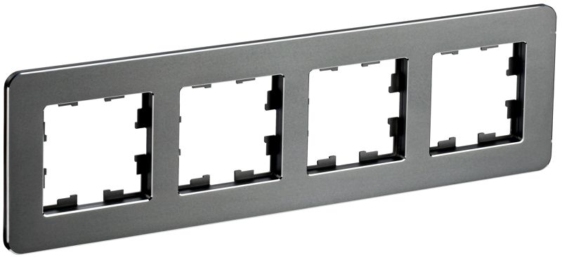 рамка 4-м brite ру-4-1-бр метал. титан re iek br-m42-m-01-k48 от BTSprom.by