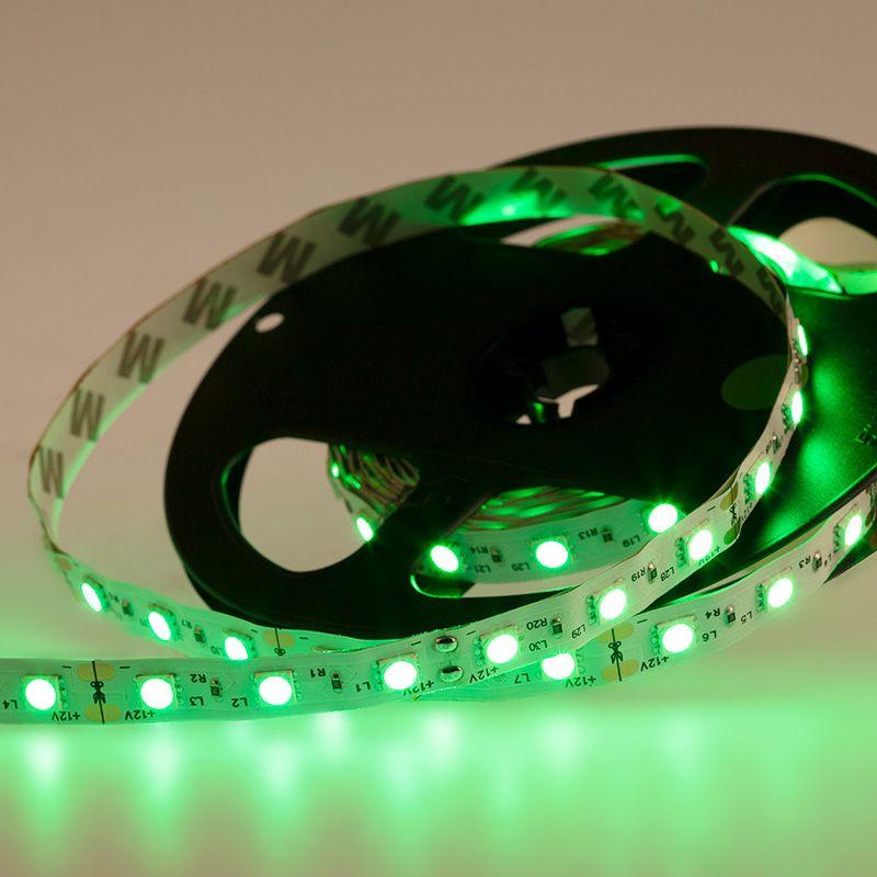 лента светодиодная smd5050 60led/м 14.4вт/м 12в ip23 зел. (уп.5м) lamper 141-464 от BTSprom.by