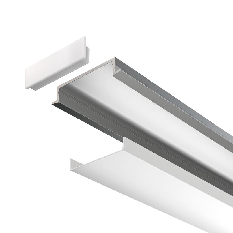  Профиль алюминиевый встраиваемый 30х6 Maytoni ALM003S-2M фото в каталоге от BTSprom.by