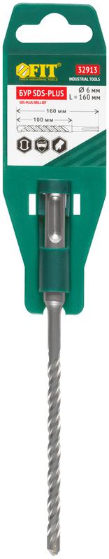  Бур по бетону SDS PLUS с двойн. резьбой 6х160мм FIT 32913 фото в каталоге от BTSprom.by