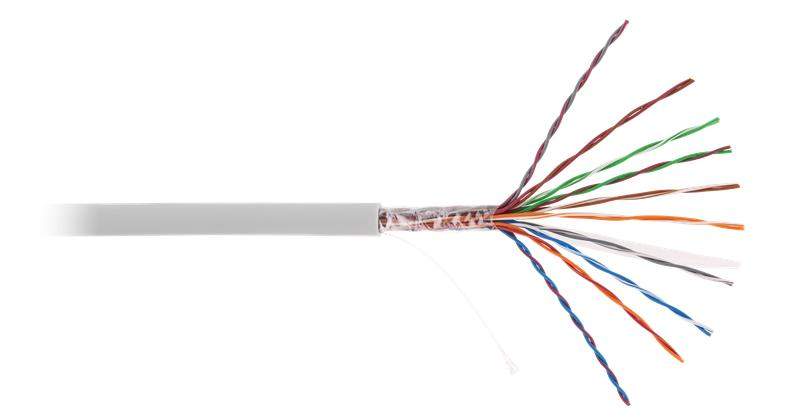 кабель u/utp 10 пар кат.5 класс d 100мгц ож bc чистая медь внутр. pvc нг(b) сер. (уп.305м) netlan ec-uu010-5-pvc-gy-3 от BTSprom.by