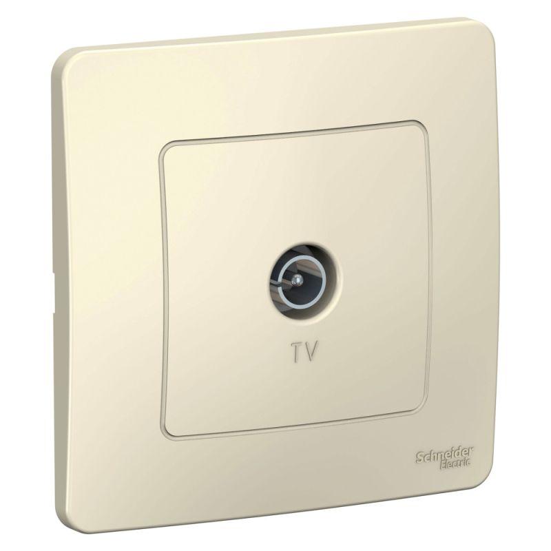 розетка телевизионная tv сп blanca коннектор молочн. se blnts000012 от BTSprom.by