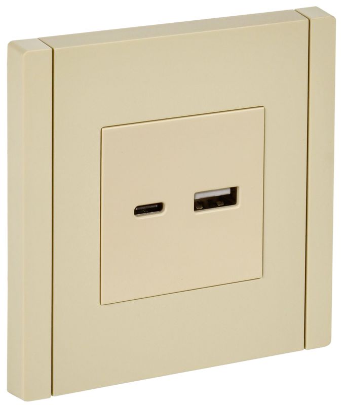 розетка usb a+c 18вт forte&piano fp451 ваниль iek fp-u22-018-k10 от BTSprom.by