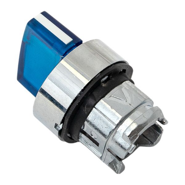  Механизм переключателя исполнительный XB4 IP65 на 3 положения с фиксацией с подсветкой с короткой ручкой син. EKF XB4BD3FL-B-65 фото в каталоге от BTSprom.by