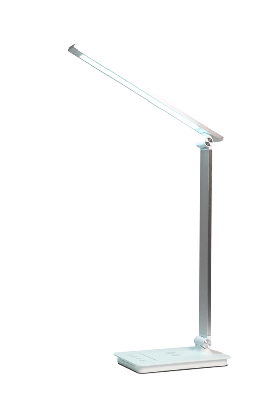 светильник настольный uf-834 c01 8вт 5 сст диммир. ночник таймер зарядка бел. ultraflash 15723 от BTSprom.by