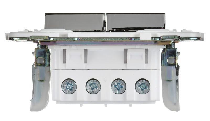  Выключатель перекрестный 2-кл. SKANDY 10А SK-V06N никель IEK SK-V23-0-10-K50 фото в каталоге от BTSprom.by