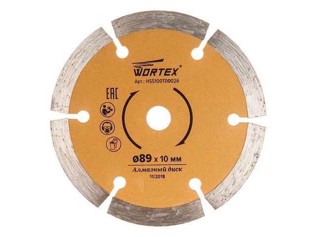 диск пильный по керамике 89x10 мм hs s100 t wortex для hs 2865 hss100t00026 от BTSprom.by