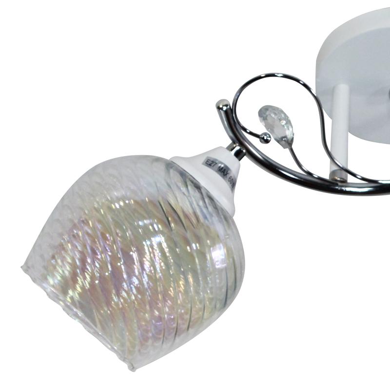  Светильник 11306-7/2 (Плафон 8310) НПБ 01-2х60-136 Е27 ИУ бел. хром Элетех 1005404890 фото в каталоге от BTSprom.by