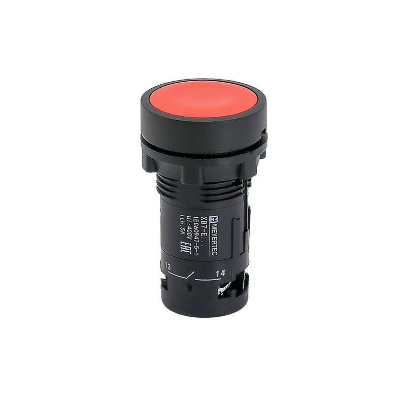 кнопка плоская 1no+1nc ip54 пластик mtb7-ea45 красн. овен 132686 от BTSprom.by