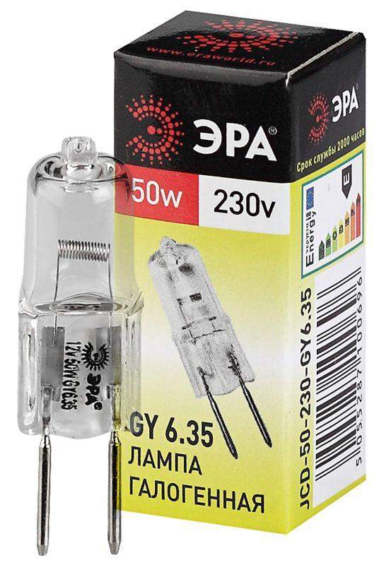 лампа галогенная gy6.35-jcd-50w-230v 50вт капсула gy6.35 230в эра c0027374 от BTSprom.by