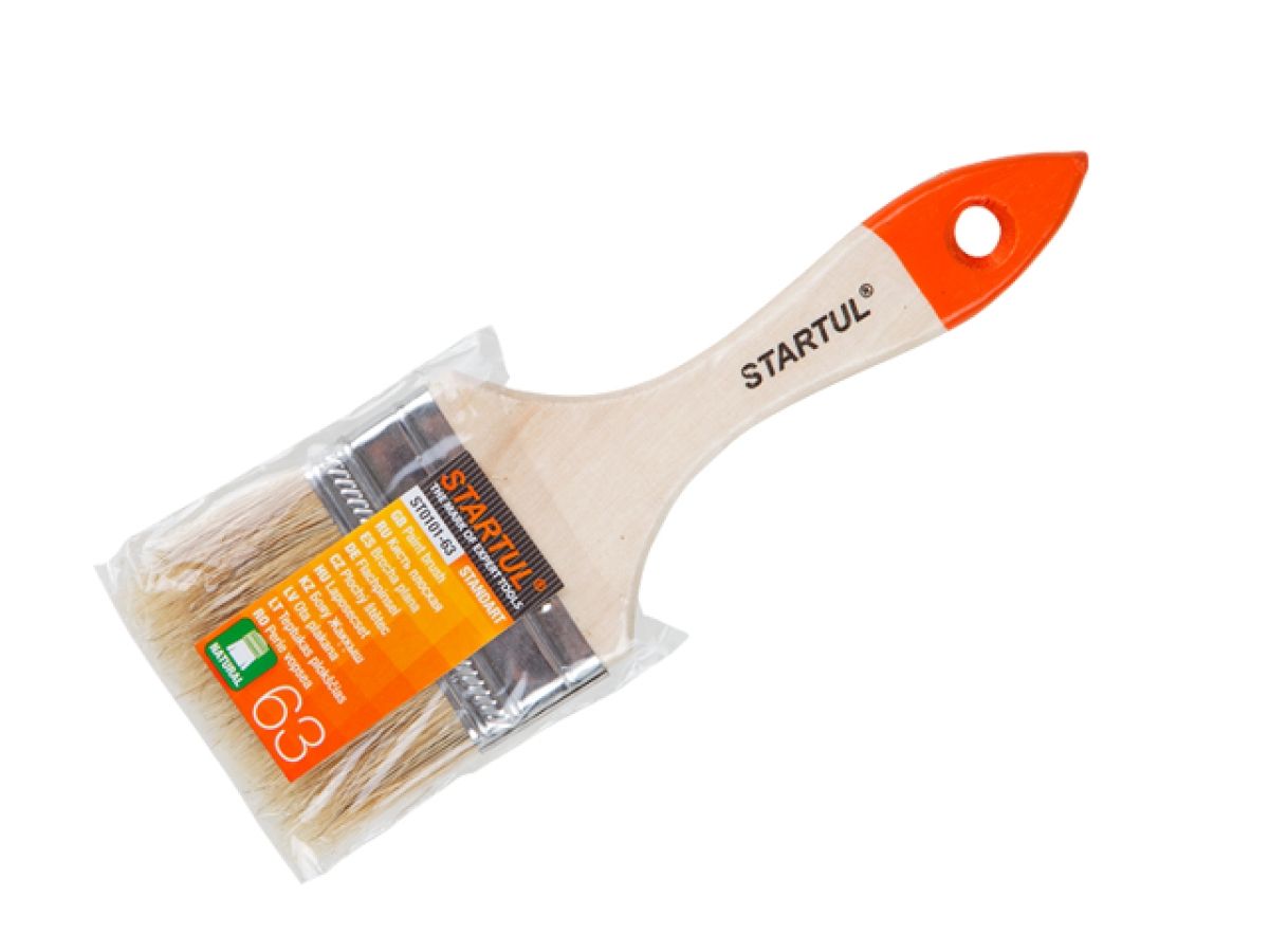 кисть плоская 2,5"-63мм startul standart (флейцевая малярная) st0101-63 от BTSprom.by