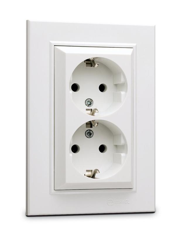 розетка 2-я с/з сп karea 16а ip20 бел. makel 56001082 от BTSprom.by