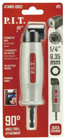 адаптер угловой для бит 90град. 1/4дюйм (6.35мм) магнитный хвостовик hex 1/4дюйм (atam01-0002) p.i.t. atam01-0002 от BTSprom.by