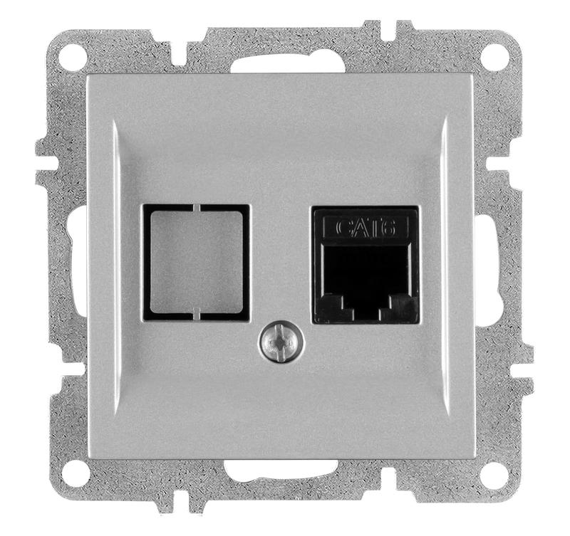 розетка компьютерная lavin/karen rj45 кат.6 механизм сер. arvia 50 03 2000 247 от BTSprom.by