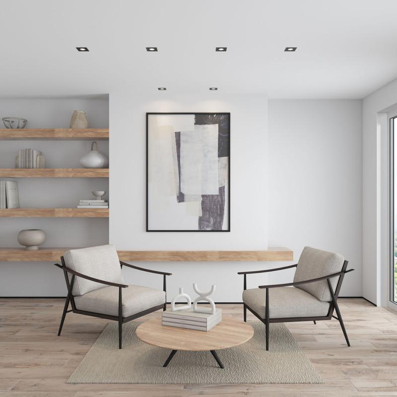  Светильник 10Вт GU5.3 IP20 LED встраив. пластик черн. DENKIRS 529037 фото в каталоге от BTSprom.by