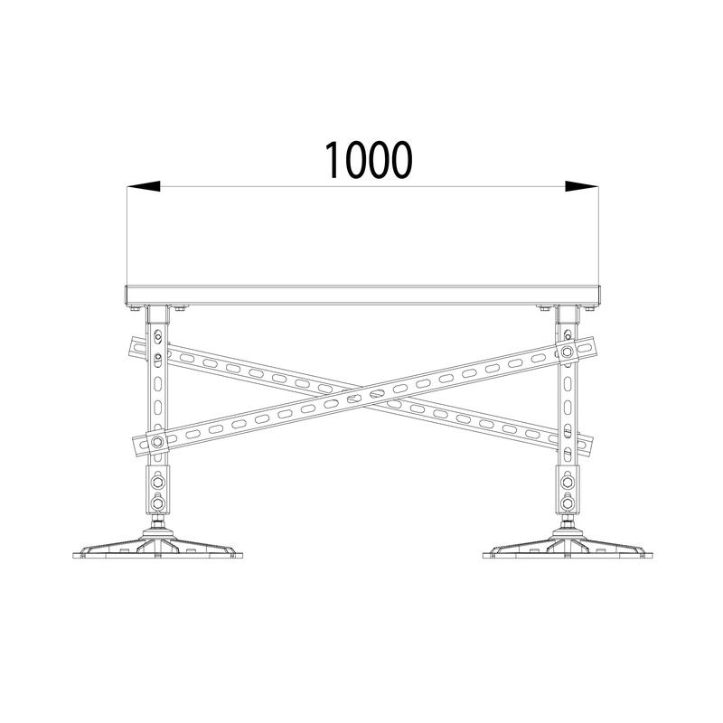  Конструкция опорная для установки оборудования TECHNORAPTOR FOOT 1500х1000 тип 1 HD КМ TR0229 фото в каталоге от BTSprom.by