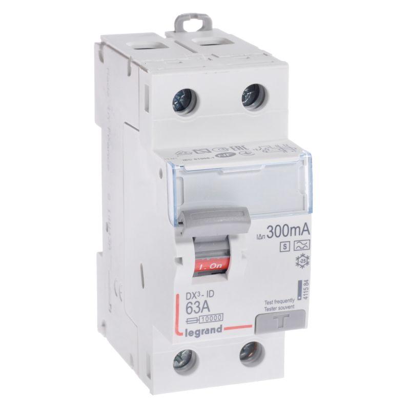 выключатель дифференциального тока (узо) 2п 63а 300ма тип as dx3 leg 411584 от BTSprom.by
