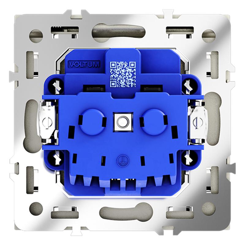  Розетка 1-м СП S70 16А с заземл. защ. шторки + крышка механизм сталь Voltum VLS040305 фото в каталоге от BTSprom.by