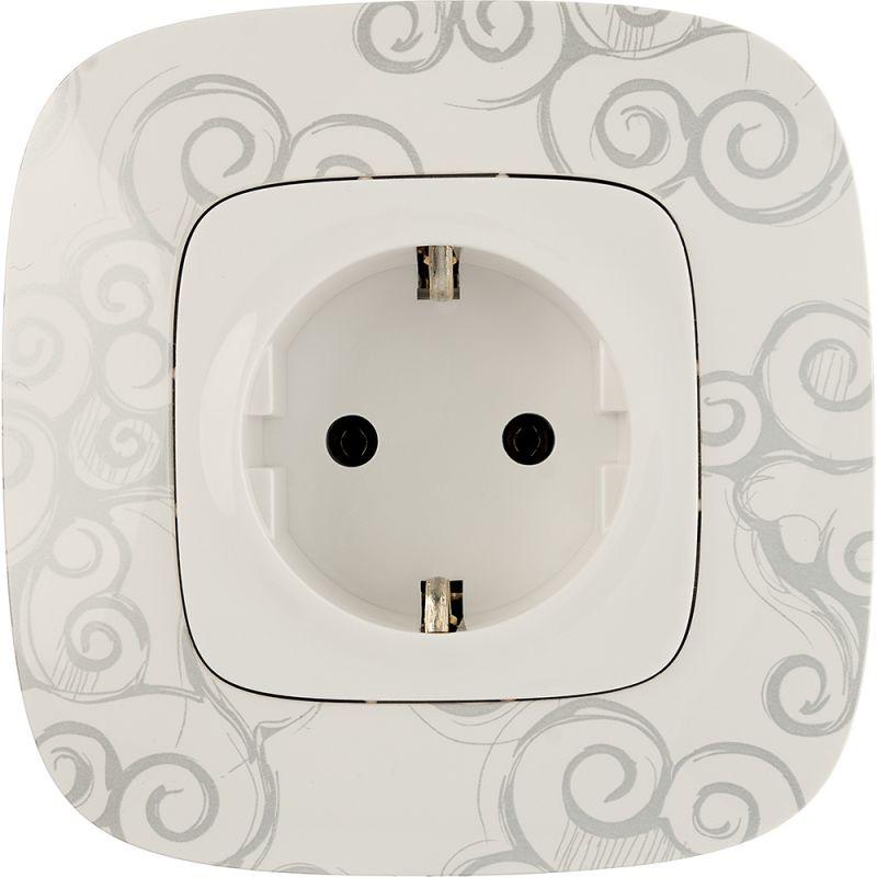  Розетка 1-м СП Valena Allure 16А IP2X 250В 2P+E безвинтов. клеммы с лицев. панелью механизм бел. Leg 753721 фото в каталоге от BTSprom.by