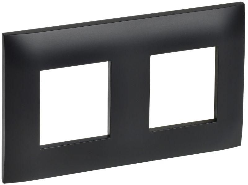 рамка 2-м skandy sk-f02bl черн. iek sk-m22-k02 от BTSprom.by