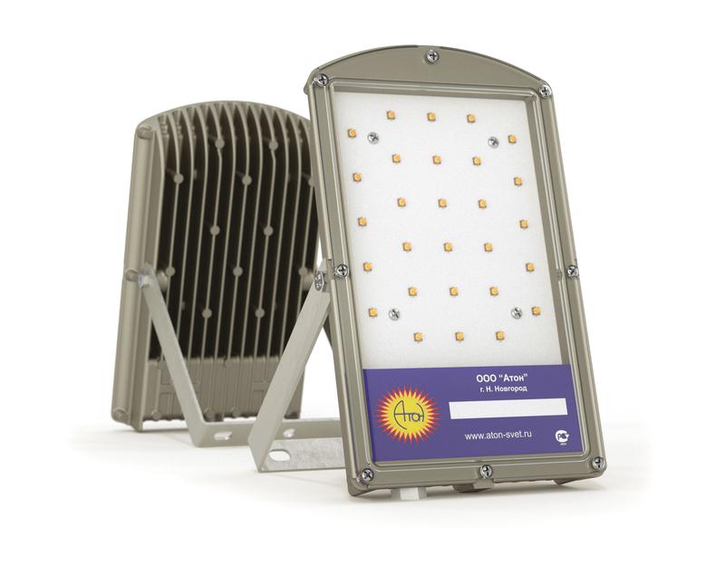 прожектор светодиодный lp01-040-w80-220vac-ip65 "turtle" 40вт 5000к ip65 4550лм 80град. атон lp01040w80220vacip65 от BTSprom.by