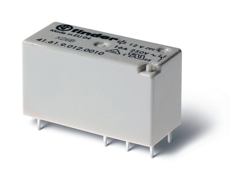 реле миниатюрное низкопрофильн. электромеханич. монтаж на печатную плату выводы с шагом 5мм 1co 16а agni 9в dc rtii finder 416190090010 от BTSprom.by