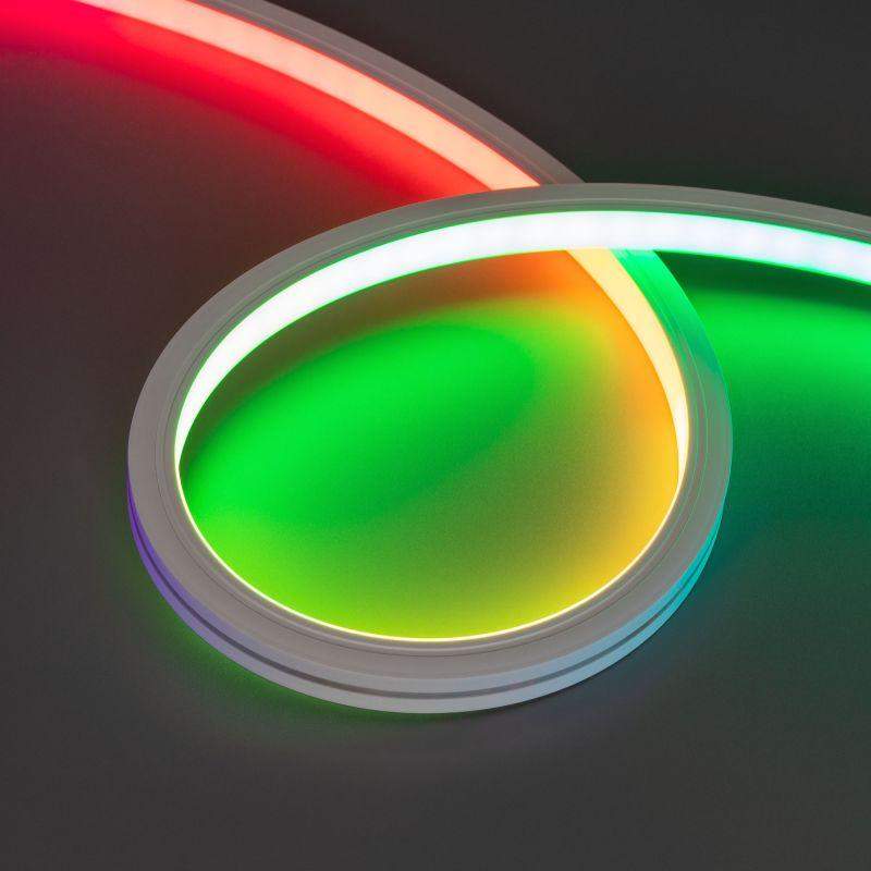 лента светодиодная dmx moonlight-top-b84-13x12mm 24v rgb-px7 18вт/м ip67 wire x2 герметичная силикон (уп.5м) arlight 041015 от BTSprom.by