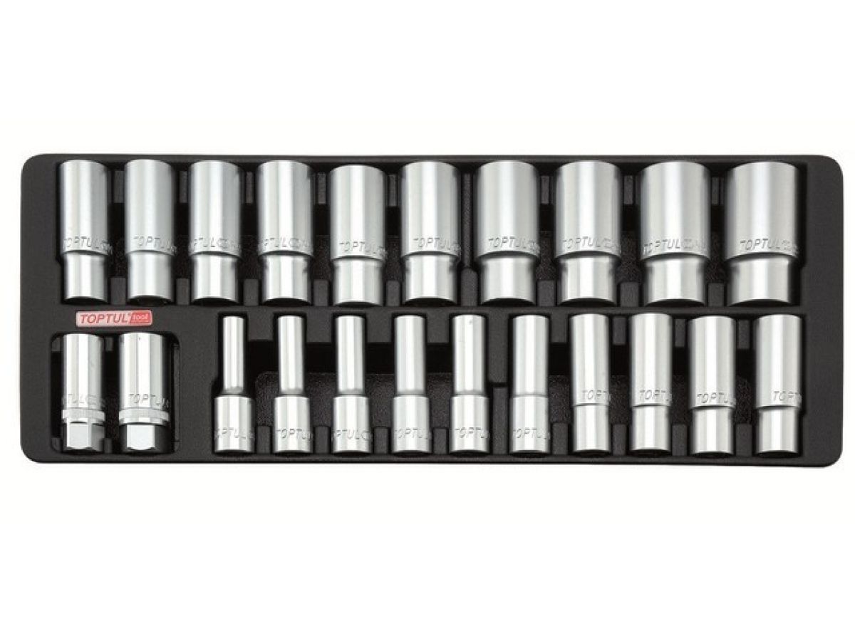 набор-сет головок 1/2" удлин. 8-32мм 22шт. 434х176мм toptul gaat2202 от BTSprom.by