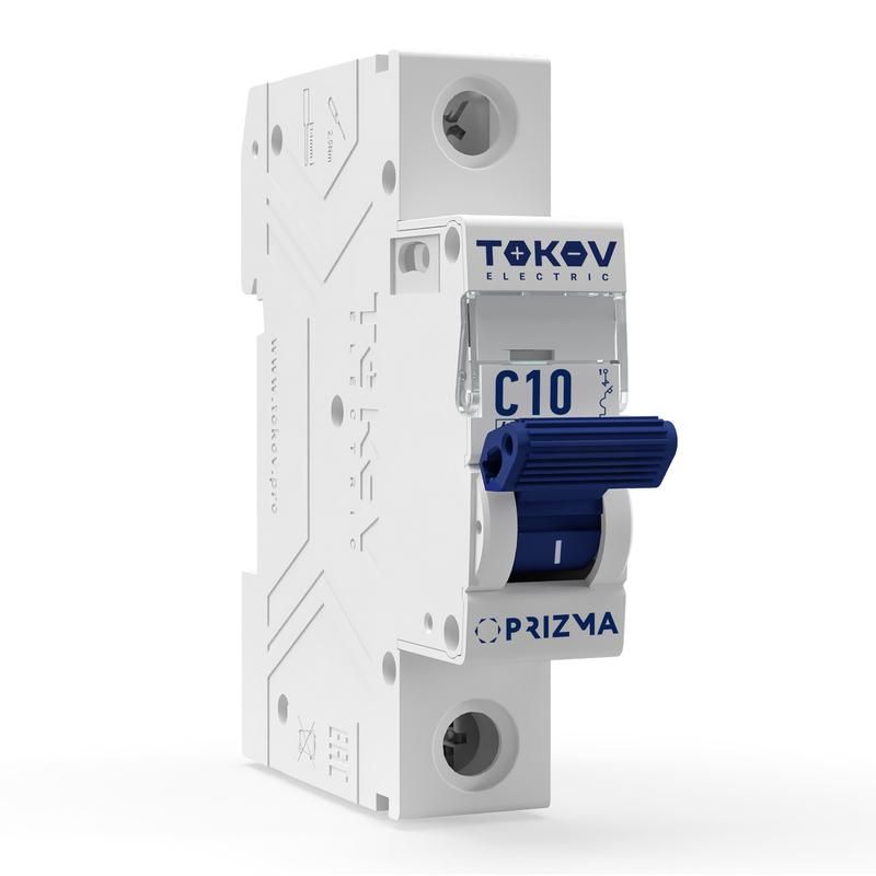 выключатель автоматический модульный 1п 10а 4.5ка х-ка c tokov electric tke-pz45-mcbi-1-10-c от BTSprom.by