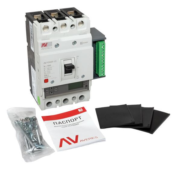  Выключатель автоматический 3п 160А 50кА AV POWER-1/3 ETU6.2 AVERES EKF mccb-13-160-6.2-av фото в каталоге от BTSprom.by