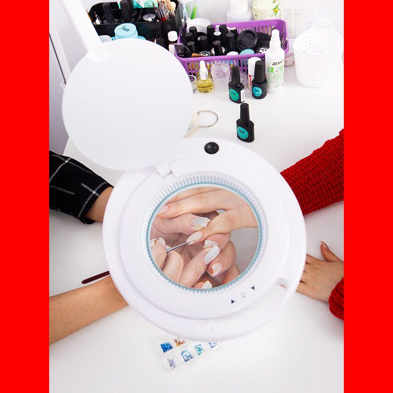  Лупа на струбцине круглая 3D с подсветкой 60LED регулировка яркости бел. Rexant 31-0531 фото в каталоге от BTSprom.by