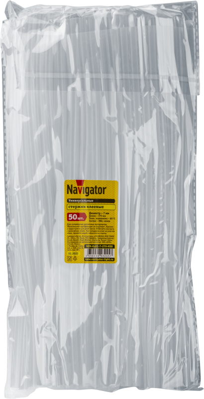 стержень клеевой nem-ks01-7-270-h50 7ммх270мм (уп.50шт) navigator 93245 от BTSprom.by