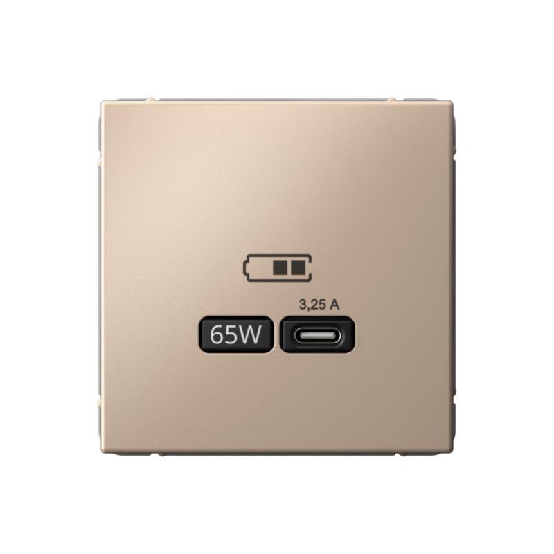  Розетка USB ArtGallery тип C 65Вт QC PD высокоскор. ЗУ механизм песочн. SE GAL001227 фото в каталоге от BTSprom.by