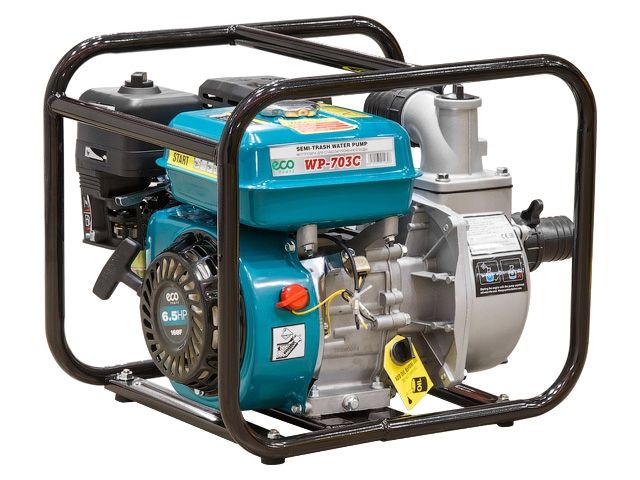 мотопомпа бензиновая eco wp-703c (для слабозагрязненной воды, 4,9 квт, 700 л/мин, 2") wp-703c от BTSprom.by