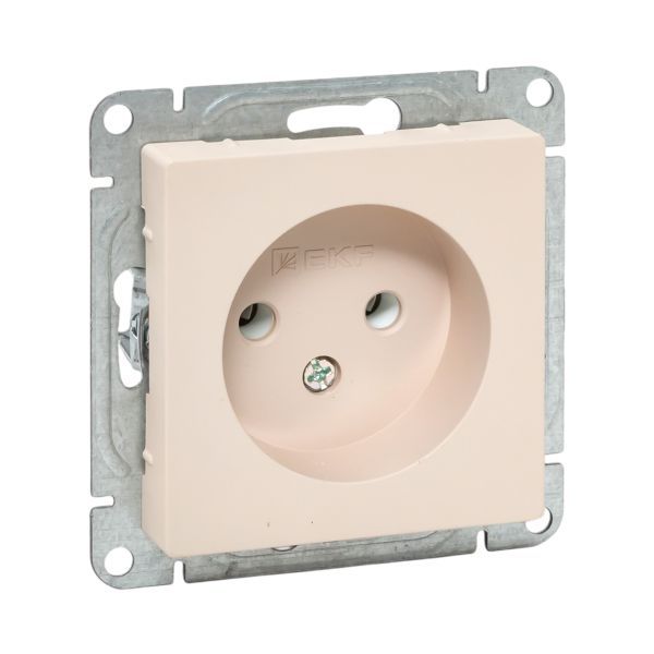 розетка сп эпика 16а без заземл. без шторок механизм крем. ekf up1-soi-100 от BTSprom.by