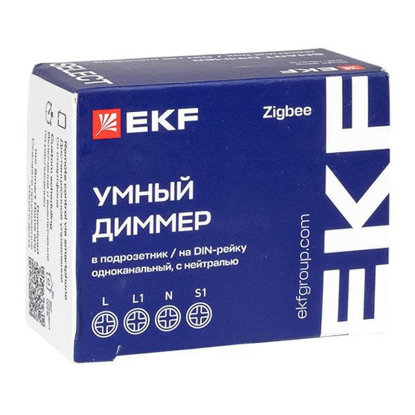  Диммер умный в подрозетник 1-канальный Zigbee Connect Select EKF sdsh-1g-zb фото в каталоге от BTSprom.by